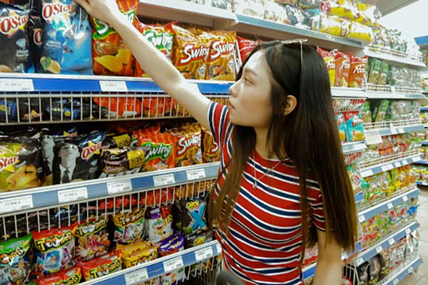 cách trưng bày hàng hóa trong siêu thị