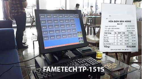 Máy tính tiền quán cafe FAMETECH TP-1515